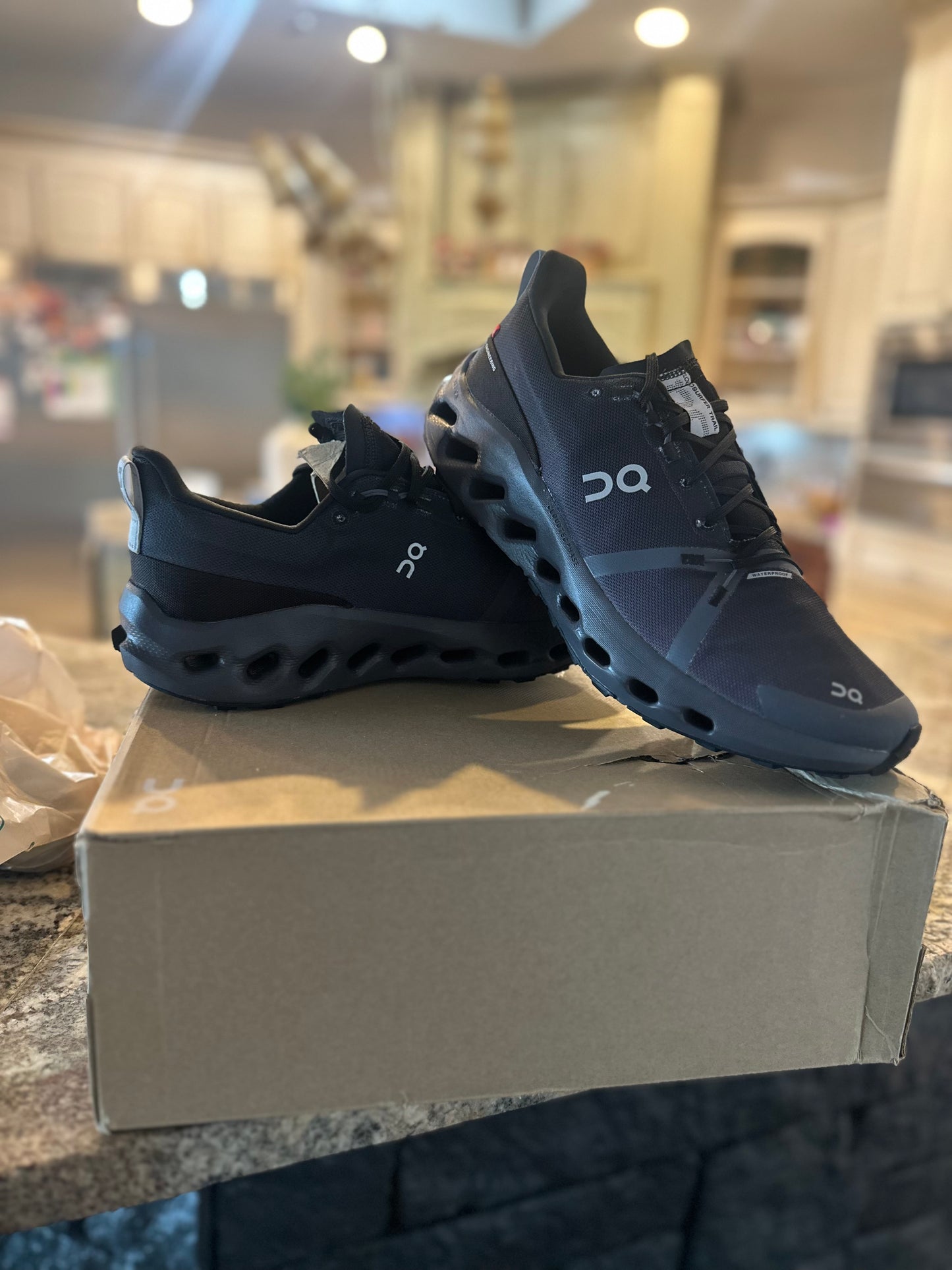 On Mens Cloudsurfer Trail Waterproof Running Shoes